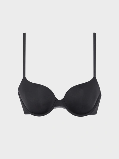 Donna Karan Litewear T-shirt Bra In Black/cream