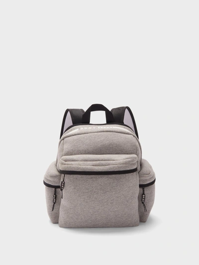Donna Karan Logo Backpack In Grey