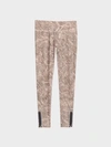 Donna Karan Printed Mid-rise Full-length Legging In Parfait