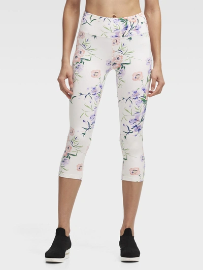 Donna Karan Blossom High-waisted Cropped Tight In White