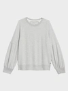 Donna Karan Drop Shoulder Sweatshirt In Dove Grey