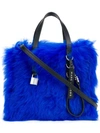 Marc Jacobs Mini The Grind Genuine Shearling Tote - Blue