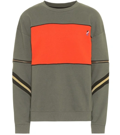 P.e Nation Century Cotton Sweatshirt In Green