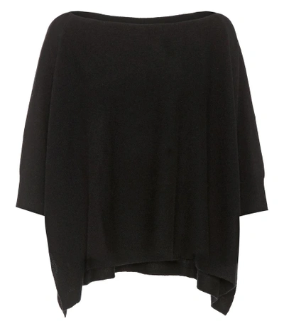 Jardin Des Orangers Wool And Cashmere Poncho In Black