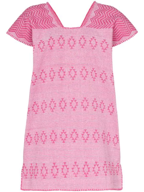 embroidered cotton kaftan
