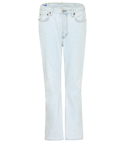 Acne Studios Log Boyfriend Jeans In Blue