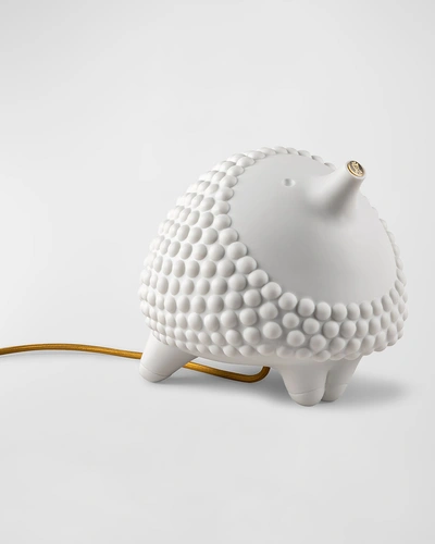 Lladrò Hedgehog Table Lamp In White