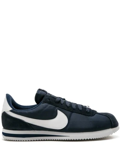 Nike Men's Cortez Basic Nylon Casual Sneakers From Finish Line In Blue