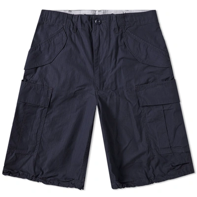 Beams Plus Military Cargo Shorts In Blue