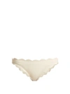 Marysia - Antibes Scallop Edged Bikini Briefs - Womens - Cream