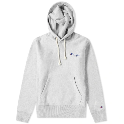 Champion Reverse Weave Women's Small Script Logo Hoody In Neutrals