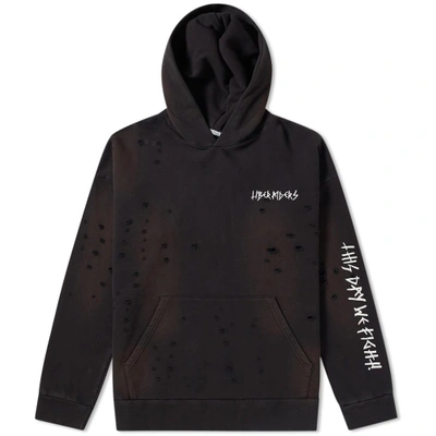 Liberaiders Damaged Pullover Hoody In Black