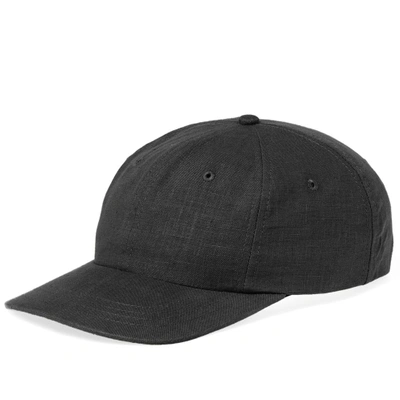 Maple Linen Mesa Cap In Black