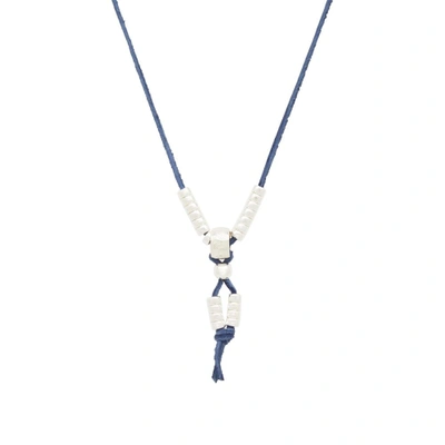 Maple X Justin Rivard Bead Necklace In Blue