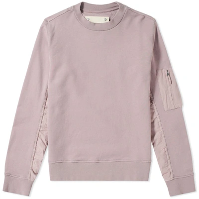 Tim Coppens Ma-1 Bomber Crew Sweat In Pink