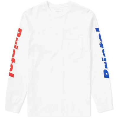 F.c. Real Bristol Long Sleeve Combination Tee In White