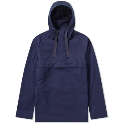 Norse Projects Frank Cotton Hooded Jacket In Blue