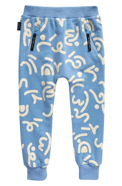 Tiny Tribe Kids' Wiggle Jogger Sweatpants In Cornflower Blue