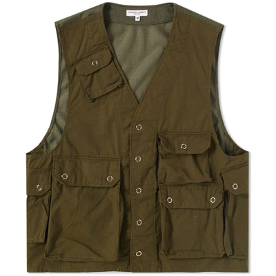 Engineered Garments C-1 Radio Vest In Green