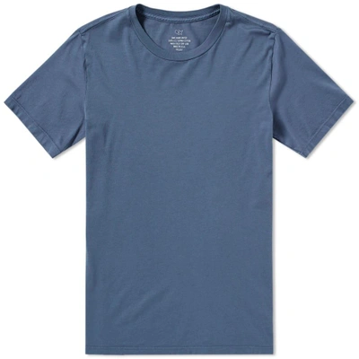 Save Khaki Supima Crew Tee In Blue