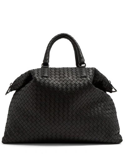Bottega Veneta Men's Veneta Maxi Convertible Tote Bag In Grey