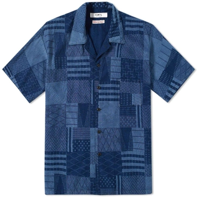 Fdmtl Sashiko Hs Shirt In Blue