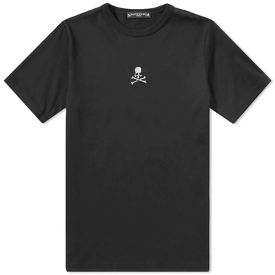 Mastermind Japan Mastermind World Embroidered Skull Tee In Black