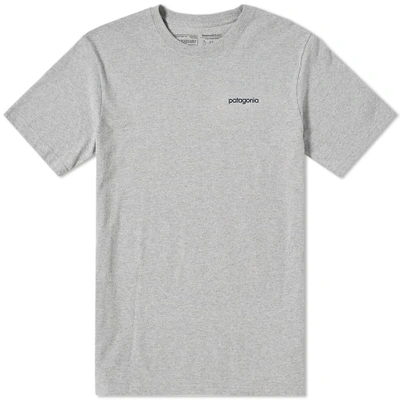 Patagonia Line Logo Badge Responsibili-tee In Grey