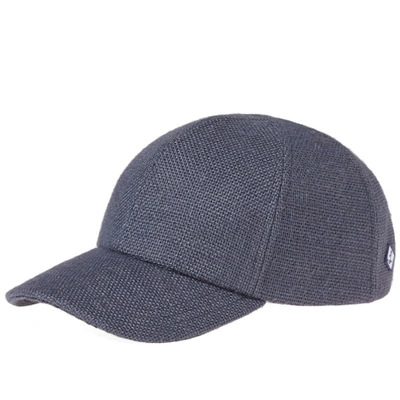 Larose Paris Burlap Baseball Cap In Blue