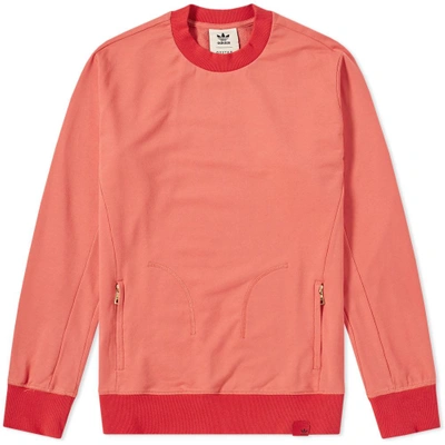 Adidas Consortium Adidas X Oyster Holdings Xbyo Crew Sweat In Red
