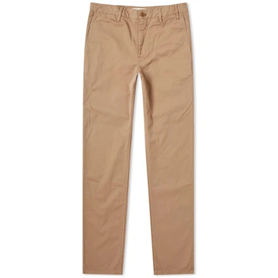 Norse Projects Aros Light Twill Chino In Brown