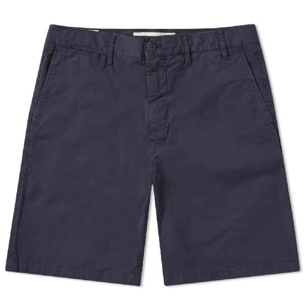 Norse Projects Aros Light Twill Short In Blue | ModeSens