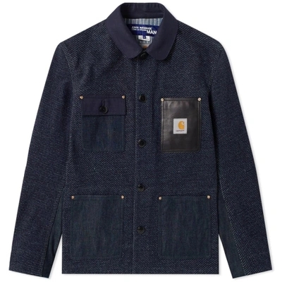 Junya Watanabe Man X Carhartt Denim Work Jacket In Blue