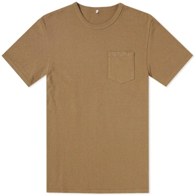 Soulive Slv Stitch Logo Tee In Brown
