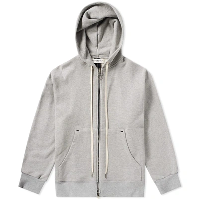 Mr Completely Mr. Completely Front & Back Zip Hoody In Grey