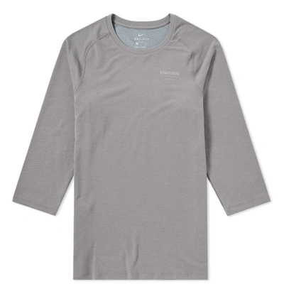 Nike X Undercover Gyakusou Long Sleeve Dri-fit Tee W In Grey