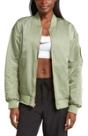 Nike Sportswear Reversible Bomber Jacket In Oil Green