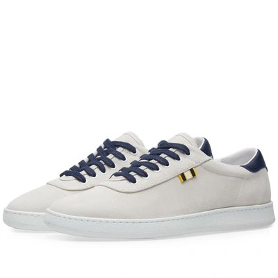 Aprix Suede Low Trainer In White