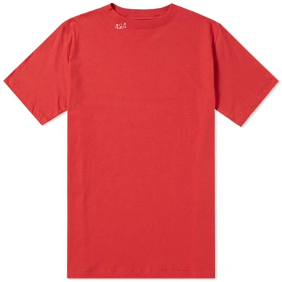 424 Branded Tee In Red