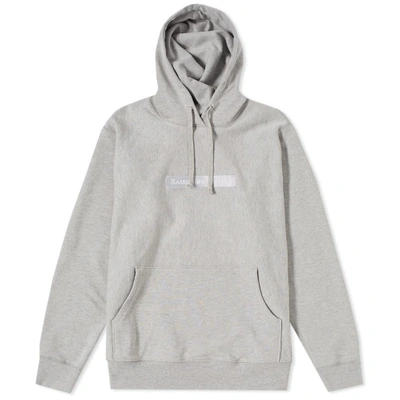 Raised By Wolves Box Logo Popover Hoody In Grey