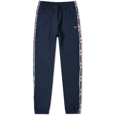 Champion Reverse Weave Vintage Taped Track Pant In Blue