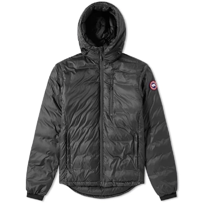 Canada Goose Lodge Hooded Jacket In Black