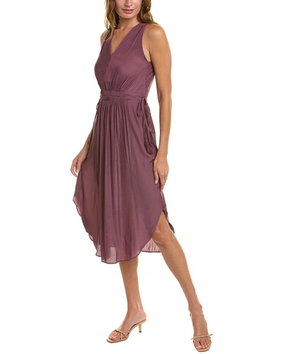 T TAHARI T TAHARI GATHERED MIDI DRESS 