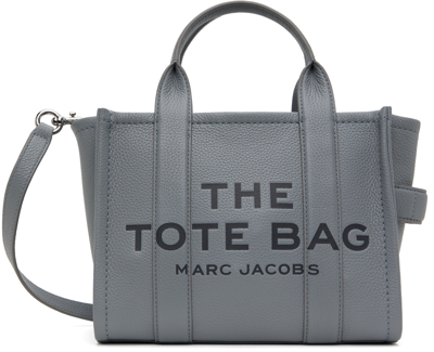 Marc Jacobs The Leather Small Tote Bag In 050 Wolf Grey