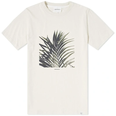 Norse Projects James Palm Print Tee In White