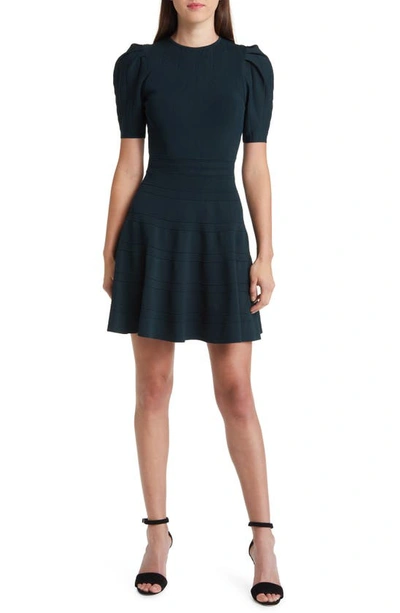 Ted Baker Puff Sleeve Dress In Green