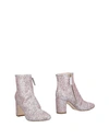 Polly Plume Ankle Boot In Pink