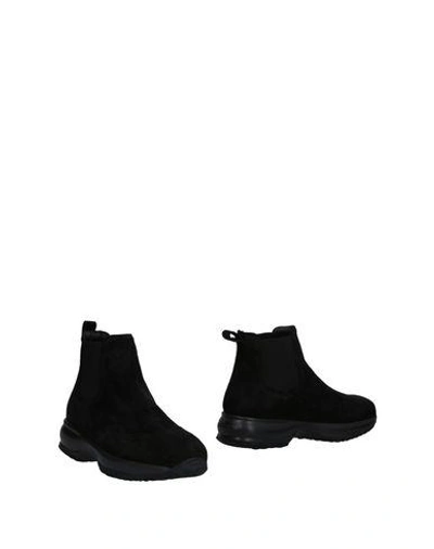 Hogan Ankle Boots In Black