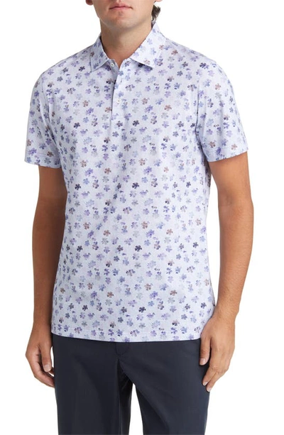 Bugatchi Victor Ooohcotton® Print Polo In Lavender