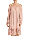 Muche Et Muchette Miles Off-the-shoulder Dress Swim Cover-up In Natural